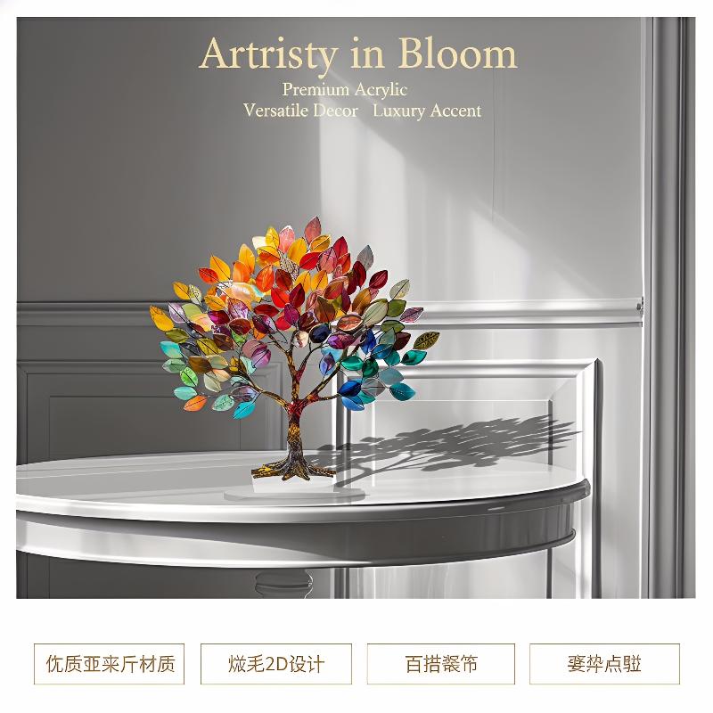 Interior Design Apartment - Acrylic Lily Flower 2D Ornament Desktop