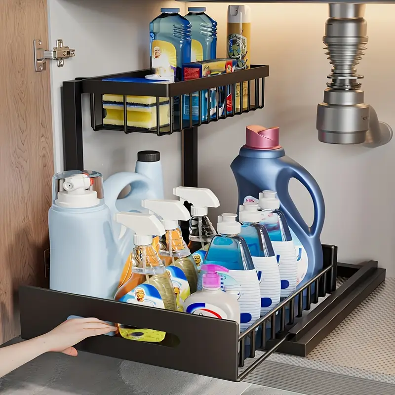 Interior Design Apartment - Under Sink Organizer, Pull Out Cabinet