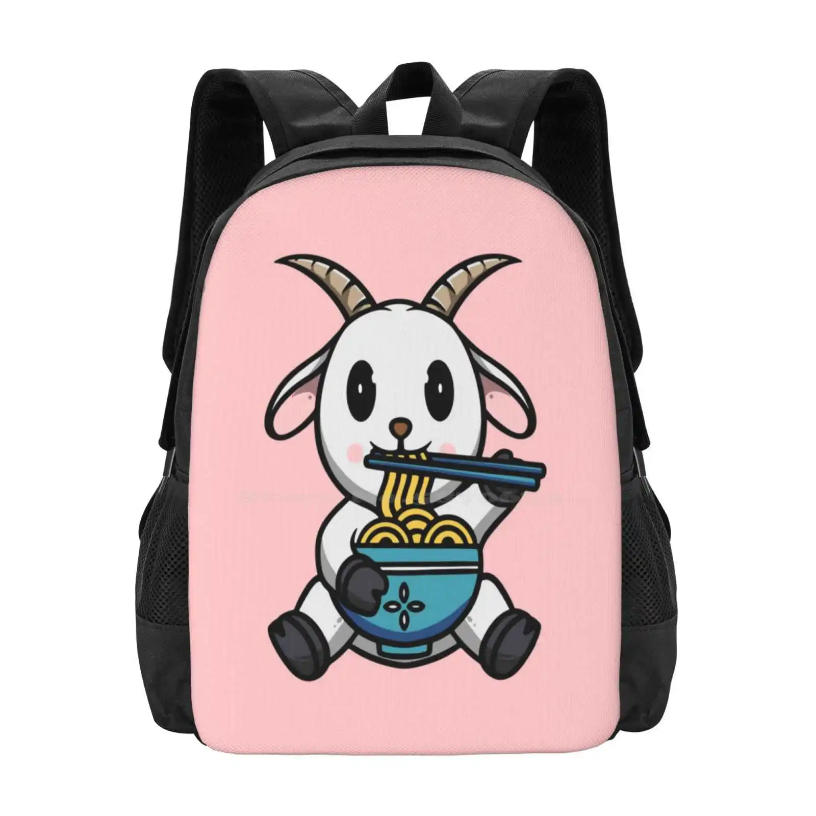 Interior Design Illustration - Cute Goat Eating Ramen Hot Sale