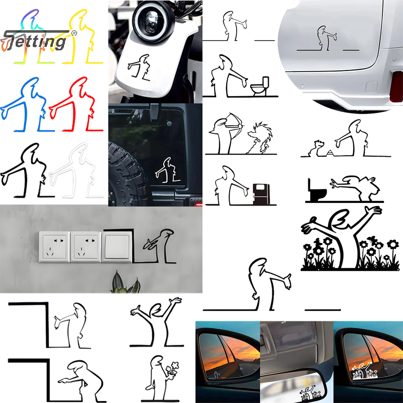 Interior Design Of Cafe - Minimalist Switch Sticker Cartoon Character Power