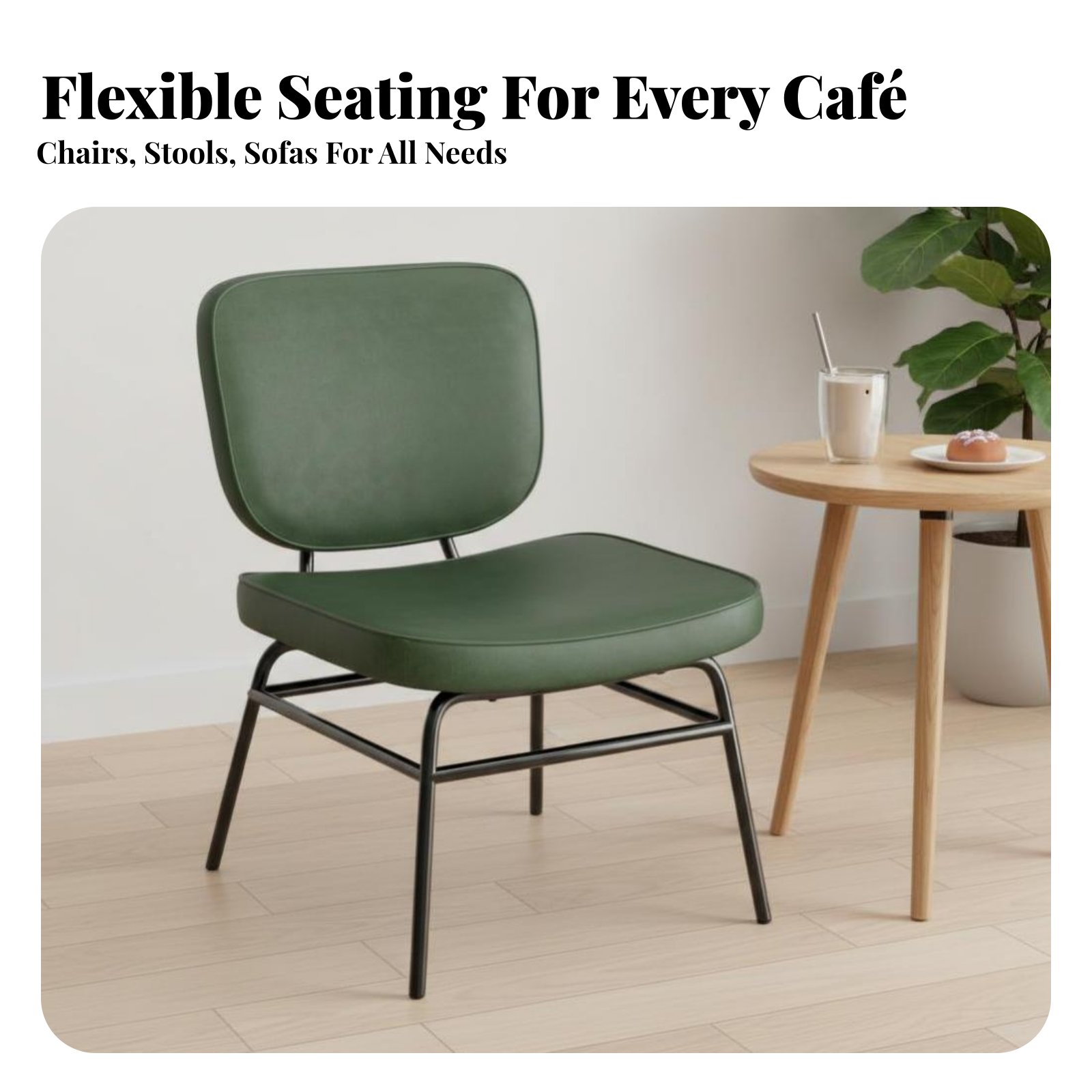 Woven Rear Wooden Chair Sturdy - Interior Design Of Cafe avis et prix