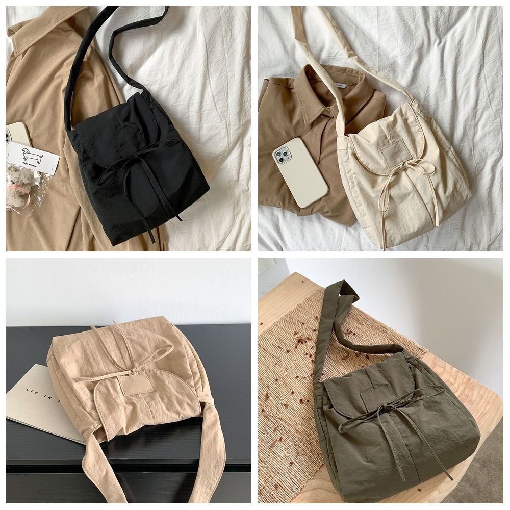 Korean Style Flap Nylon Bow Cr - Interior Design Style avis et prix