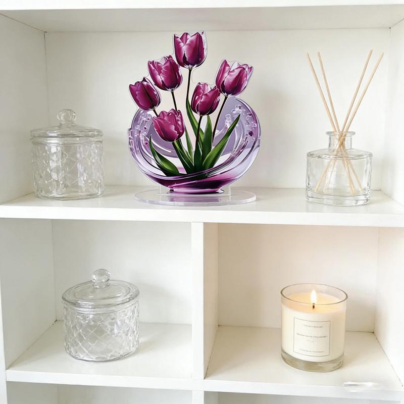 Acrylic Lily Flower 2D Ornamen - Interior Design Apartment avis et prix