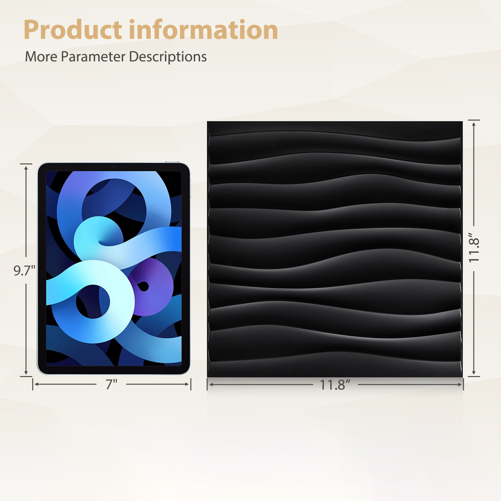 3D Wall Panels PVC Wave Design - Interior Design With Wallpaper avis et prix