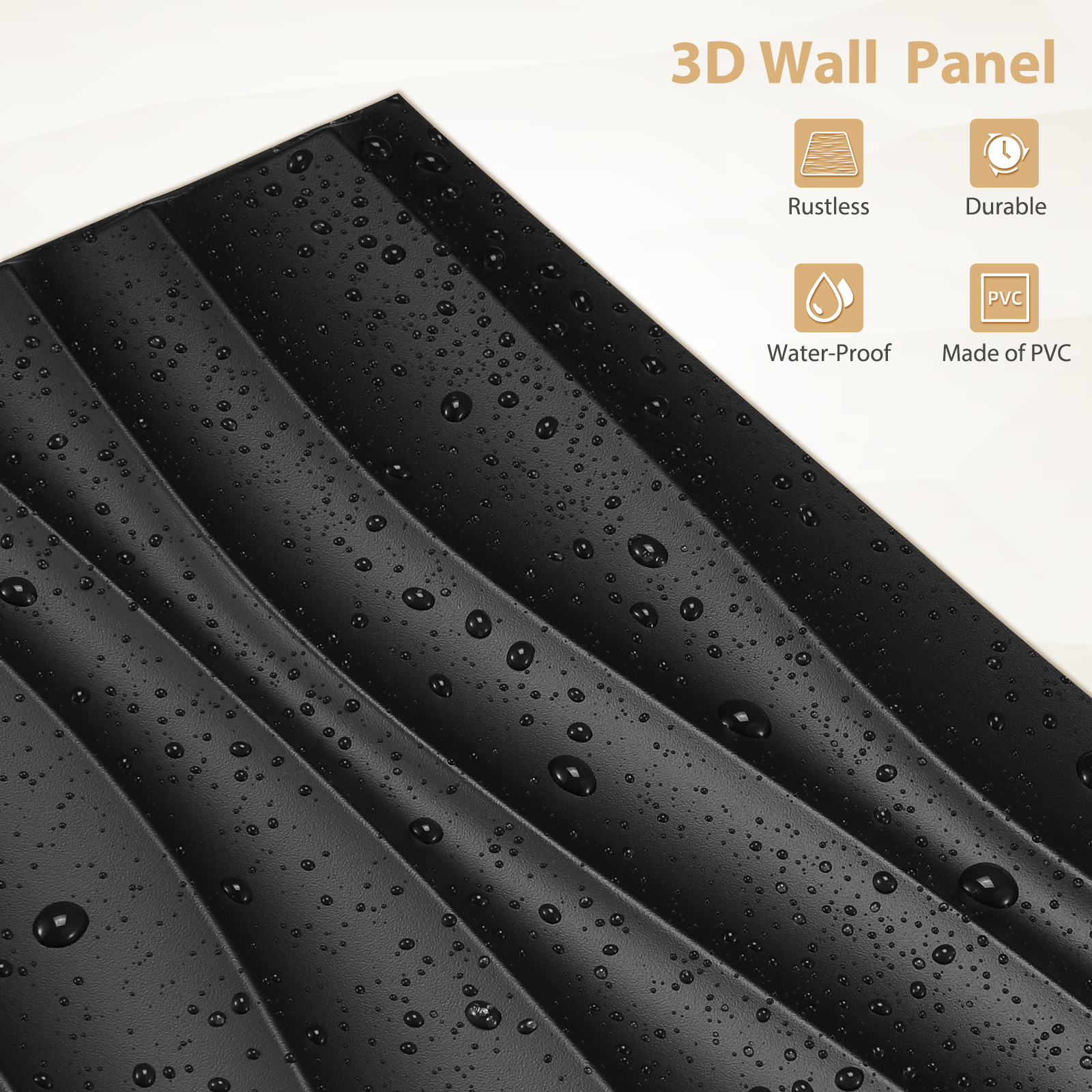 3D Wall Panels PVC Wave Design - Interior Design With Wallpaper avis et prix