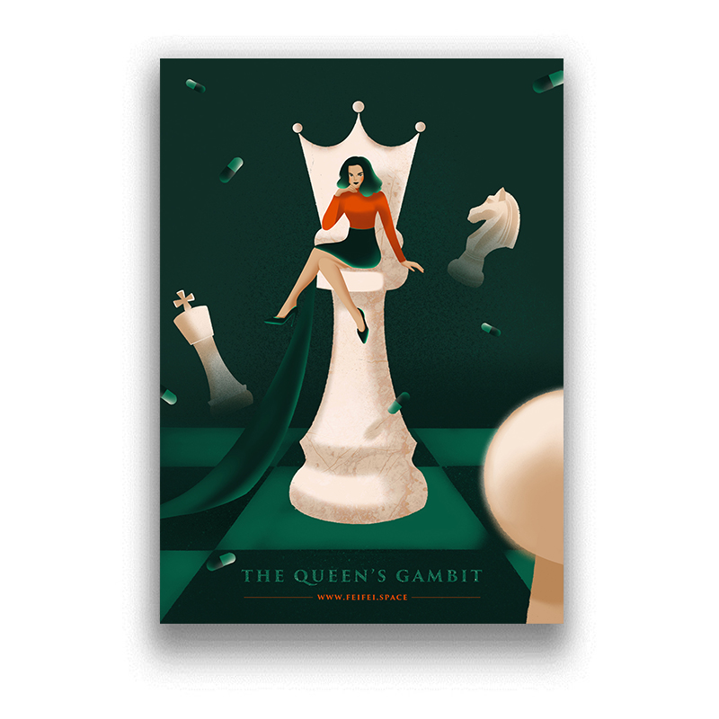 Queen 's Gambit White Coated P - Interior Design With Wallpaper avis et prix
