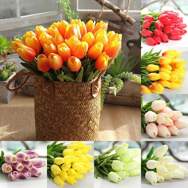 Silicone Artificial Tulips Fak - Interior Design Ideas avis et prix