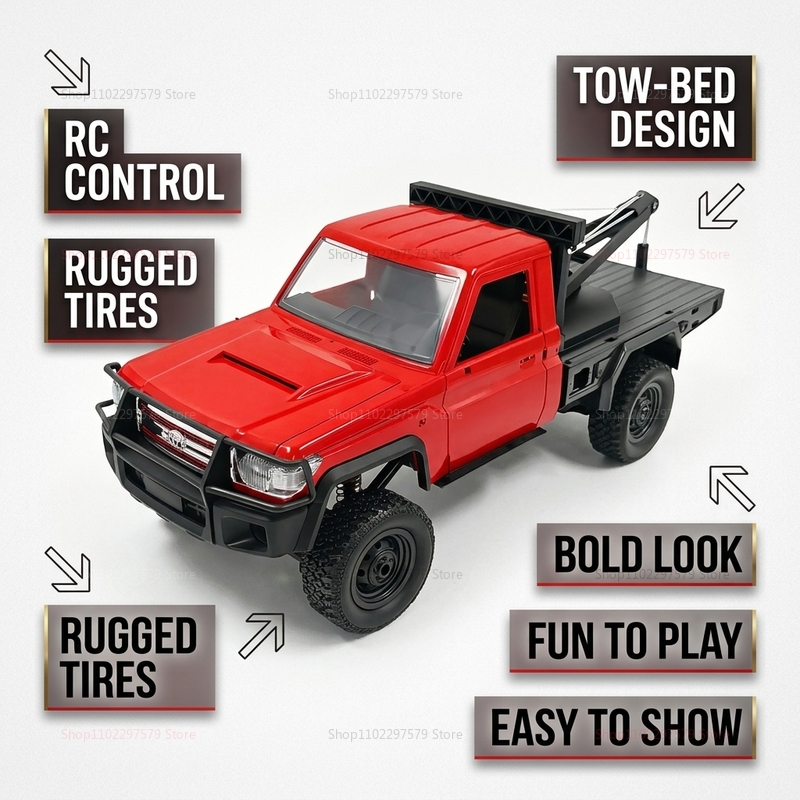 New MN82T RC Crawler 2.4G 4WD  - Interior Design Type avis et prix