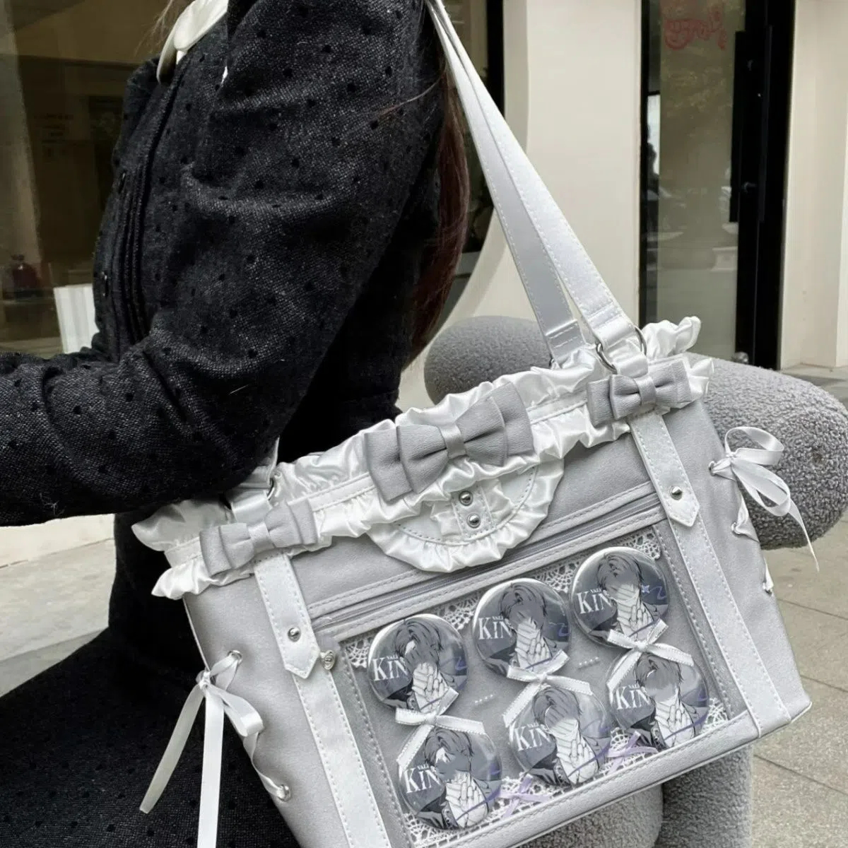 New Sweet Preppy Style Shoulde - Interior Design Style avis et prix
