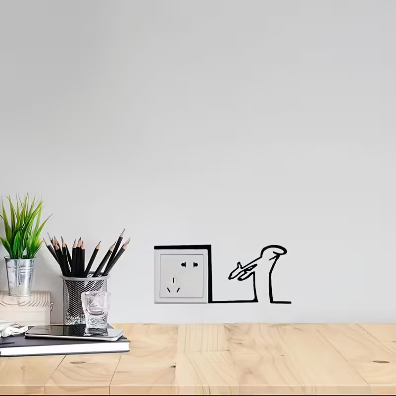 New！Minimalist Switch Sticker  - Interior Design Of Cafe avis et prix
