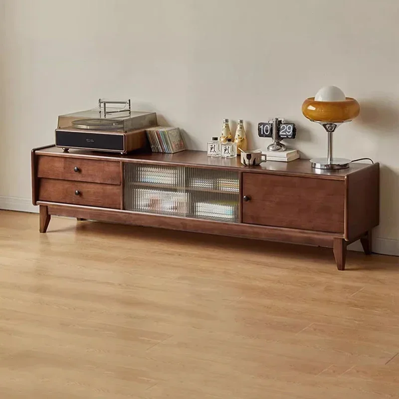 Transparent Wooden Tv Table Bi - Interior Design Tv Room avis et prix