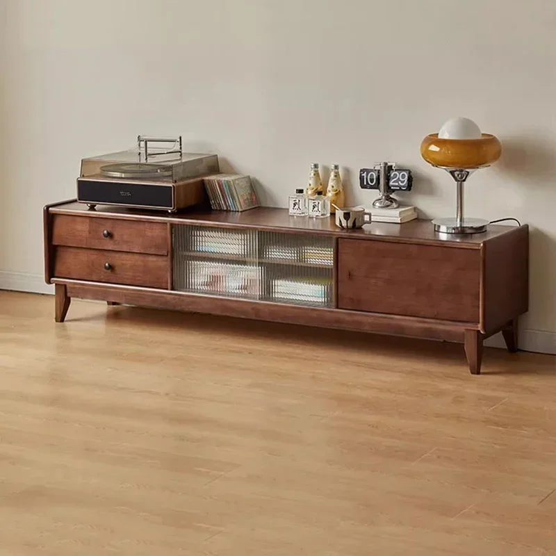 Transparent Wooden Tv Table Bi - Interior Design Tv Room avis et prix