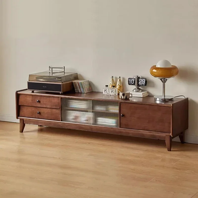 Transparent Wooden Tv Table Bi - Interior Design Tv Room avis et prix