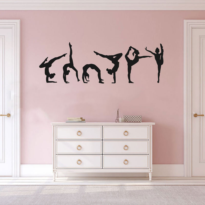 Set of 6 Gymnast Gymnastics Wa - Interior Design With Wallpaper avis et prix