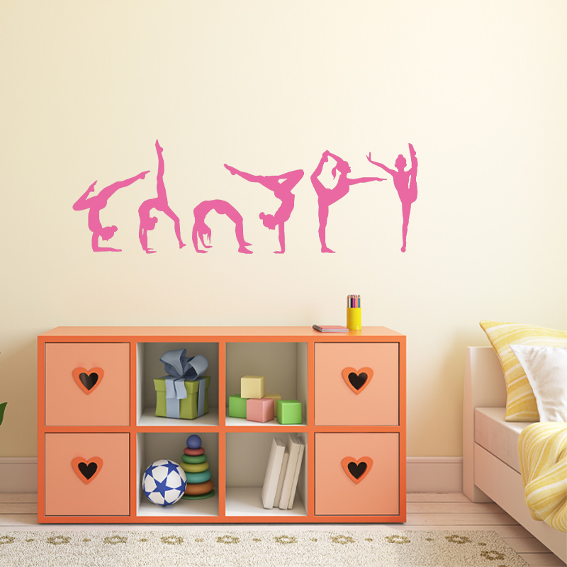Set of 6 Gymnast Gymnastics Wa - Interior Design With Wallpaper avis et prix
