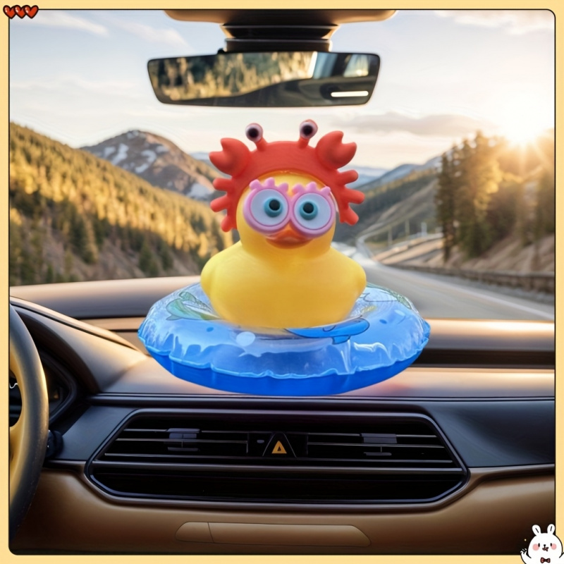 1pc Cute Duck Design Car Acces - Interior Design Course avis et prix