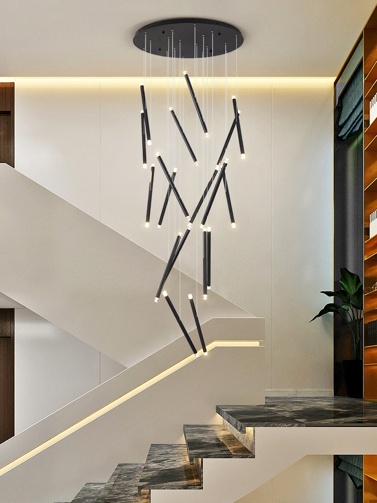 Modern Chandelier LED Stair Ch - Interior Design Deck avis et prix