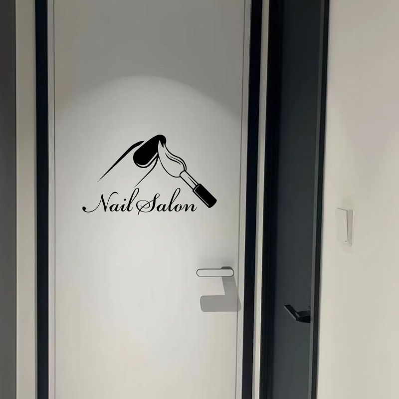 Nail Salon Shop Wall Decal Man - Interior Design With Wallpaper avis et prix