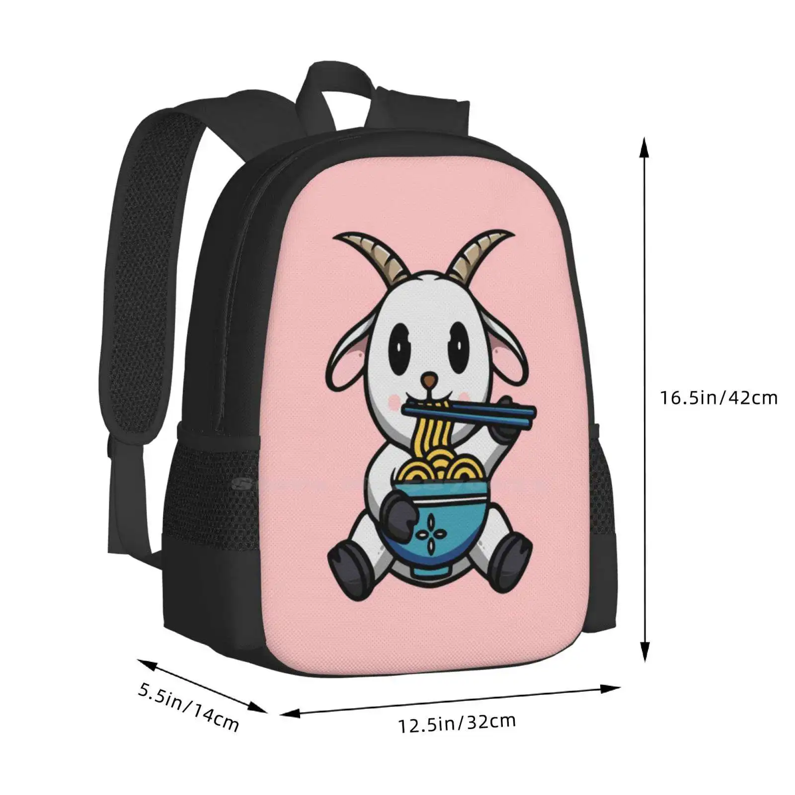 Cute Goat Eating Ramen Hot Sal - Interior Design Illustration avis et prix