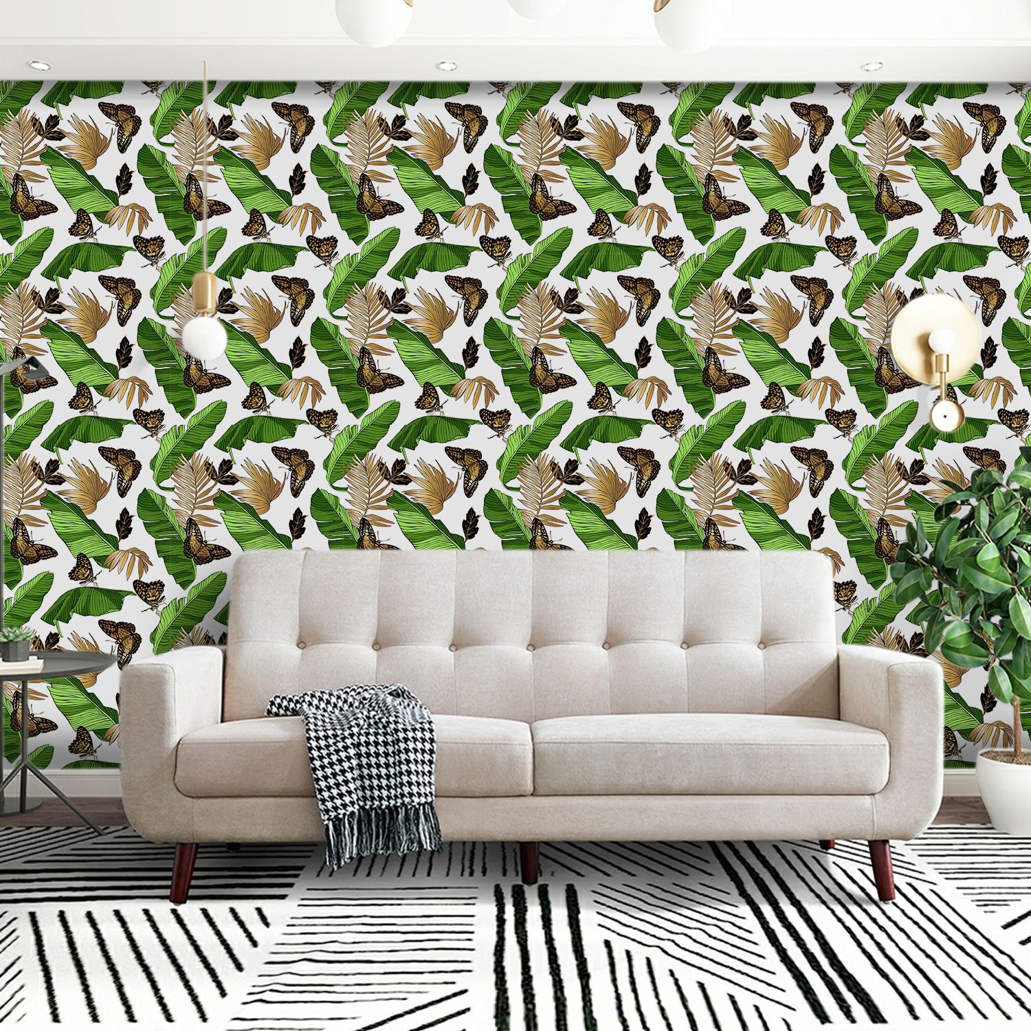 Peel and Stick Botanical Wall  - Interior Design With Wallpaper avis et prix