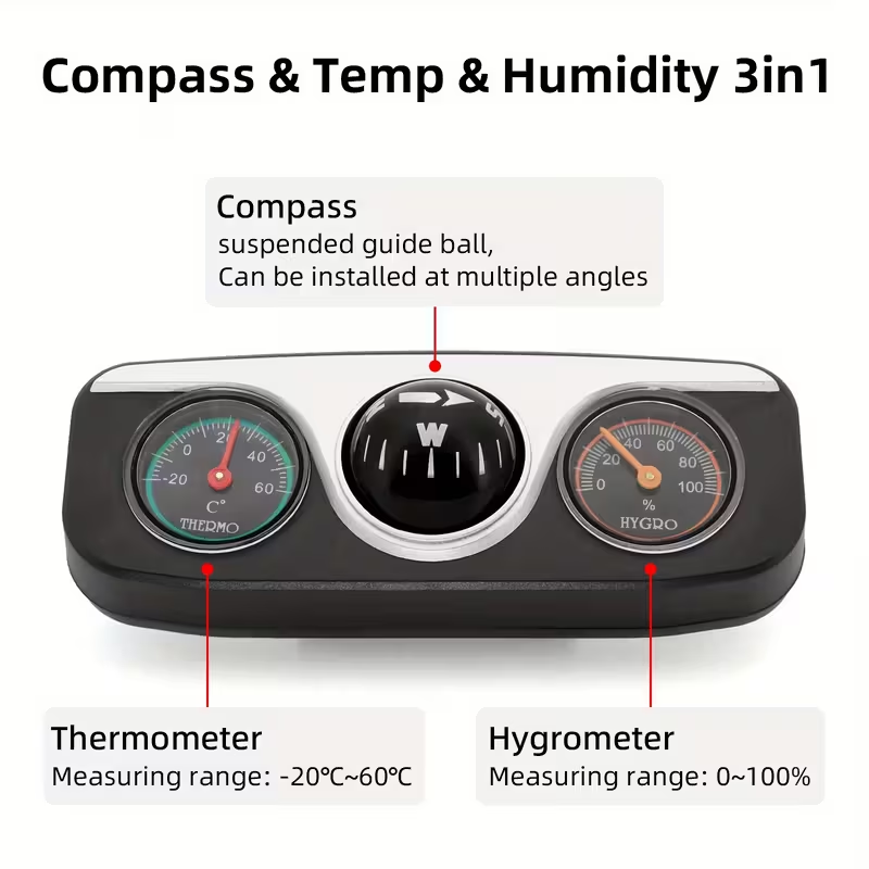 TRALOW 3-in-1 Compass,Thermome - Interior Design Type avis et prix
