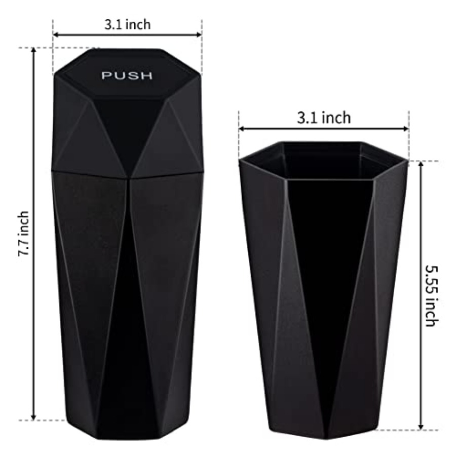 Car Trash Can with Lid, Diamon - Interior Design Type avis et prix